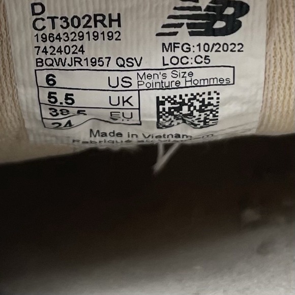 New Balance‎ Sneakers Mens 6 D CT302RH Sea Salt Platform Casual Athletic Shoes - Picture 8 of 10